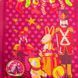 Ткань полотенечная вафельная Merry Christmas, 150 см, 160 гр/м2, вишневая 128023 фото 4