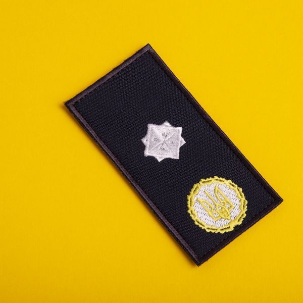Шеврон нашивка на липучке погон звания ДСНС Генерал, вышитый патч 5х10 см 800029841 фото
