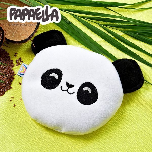 Подушка-грелка Обнимашка с семенами льна ТM PAPAELLA 18х18 см панда 8-33270*002 фото