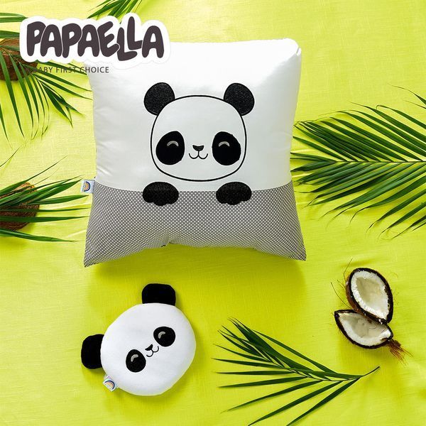 Подушка-грелка Обнимашка с семенами льна ТM PAPAELLA 18х18 см панда 8-33270*002 фото