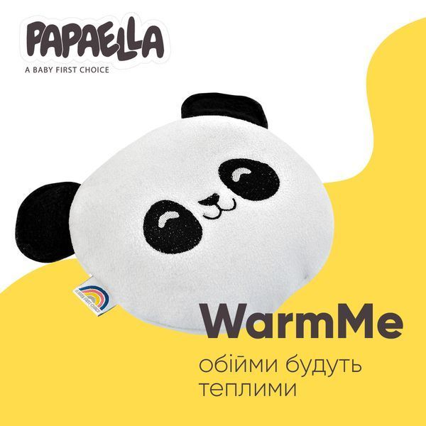 Подушка-грелка Обнимашка с семенами льна ТM PAPAELLA 18х18 см панда 8-33270*002 фото