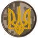 Шеврон на липучке Тризуб круглый на пикселе d7 см 800029567 фото 1