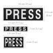 Набор шевронов 3 шт на липучке для журналистов Пресса Press 8х25, 2,5х11,5 та 5х9 см 800029772 фото 3