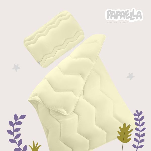 Ковдра дитяча в ліжечко Comfort ТМ PAPAELLA 100х135 см зигзаг/молоко 8-8723*006 фото