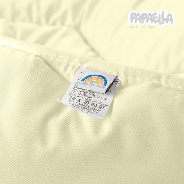 Ковдра дитяча в ліжечко Comfort ТМ PAPAELLA 100х135 см зигзаг/молоко 8-8723*006 фото