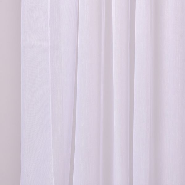 Тканина тюль однотонний рогожка Lilin, 330 см, 56 гр/м2 V-BE020 white KLC5000-330*001 фото