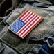 Набір шевронів 2 шт на липучці Прапор США, вишитий патч нашивка 5х8 см 800029838 фото 6